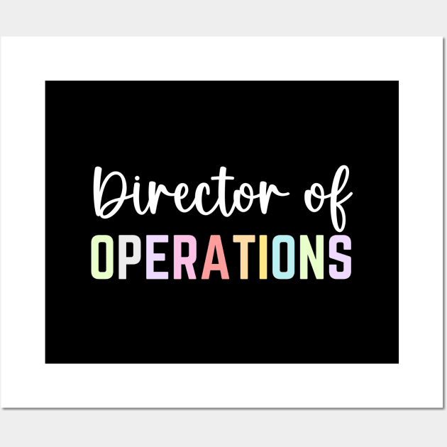 Funny Director Of Operations Profession Birthday Wall Art by Printopedy
